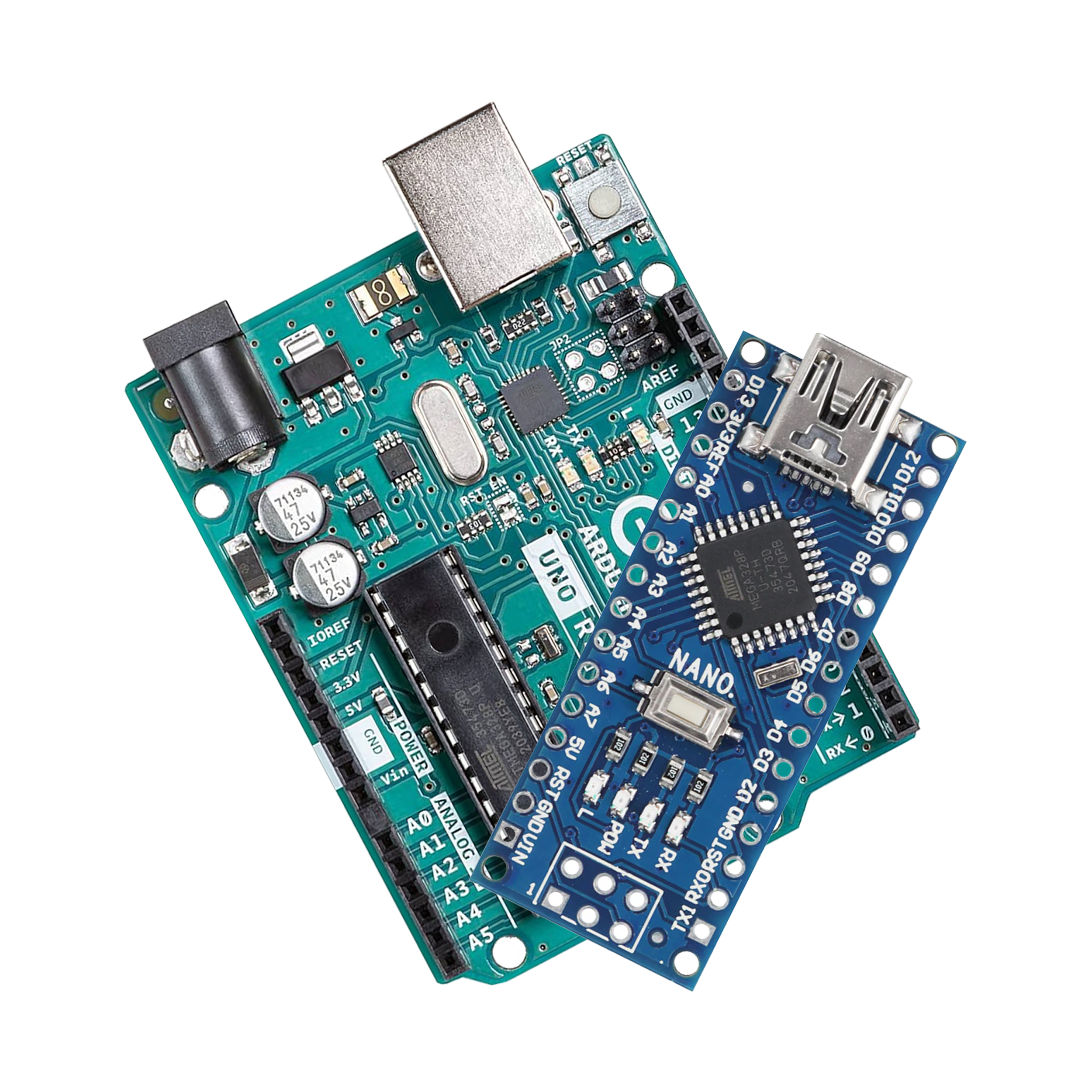 Arduino Nano, Arduino Uno, Arduino Mega