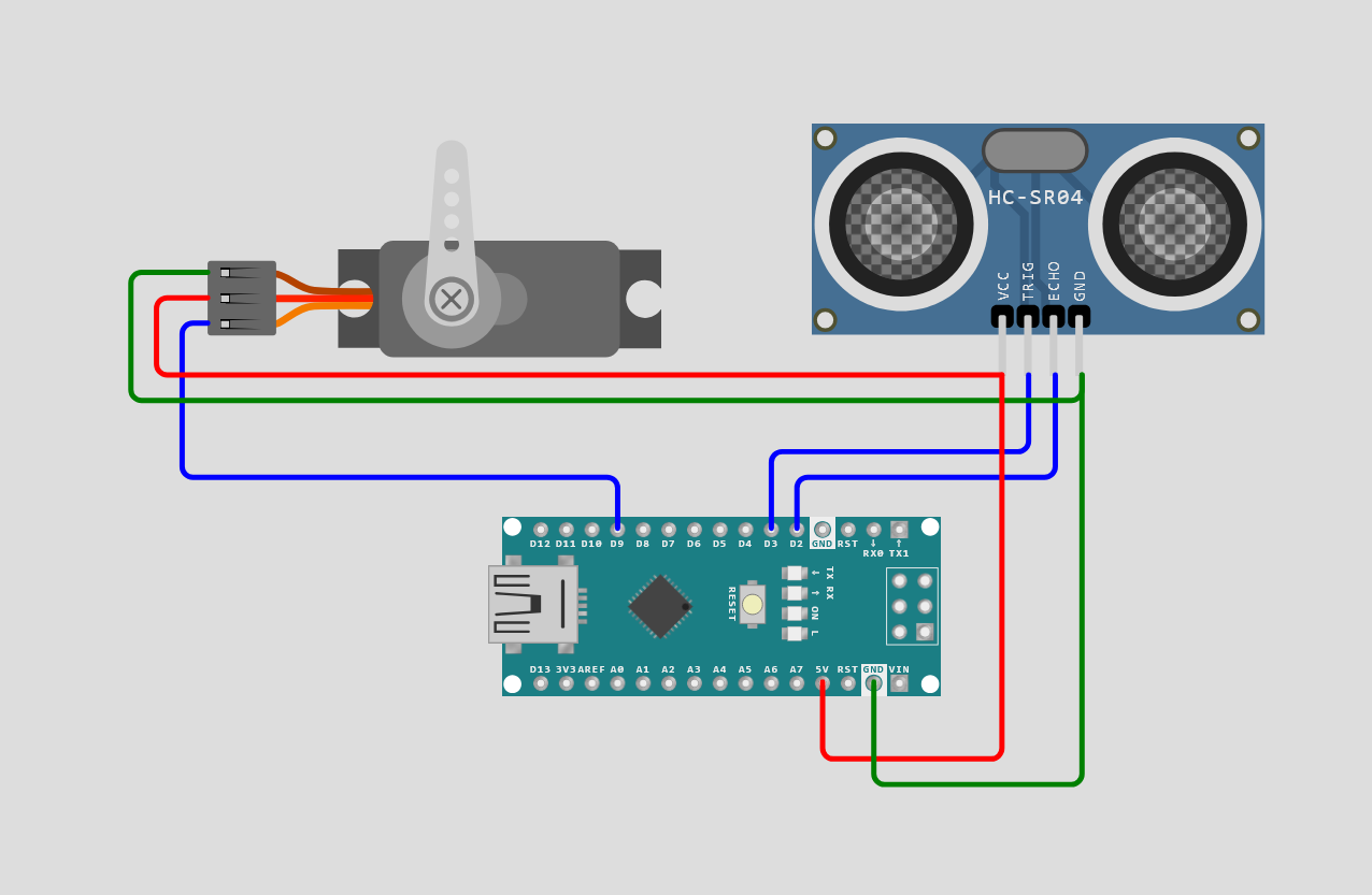 Smart Dustbin using Arduino Nano