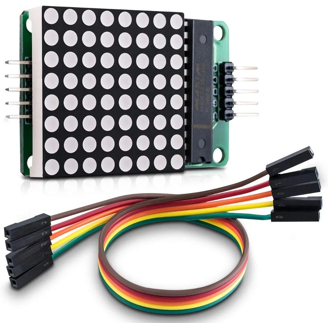 Dot Matrix LED Module MAX7219 Microcontroller Control