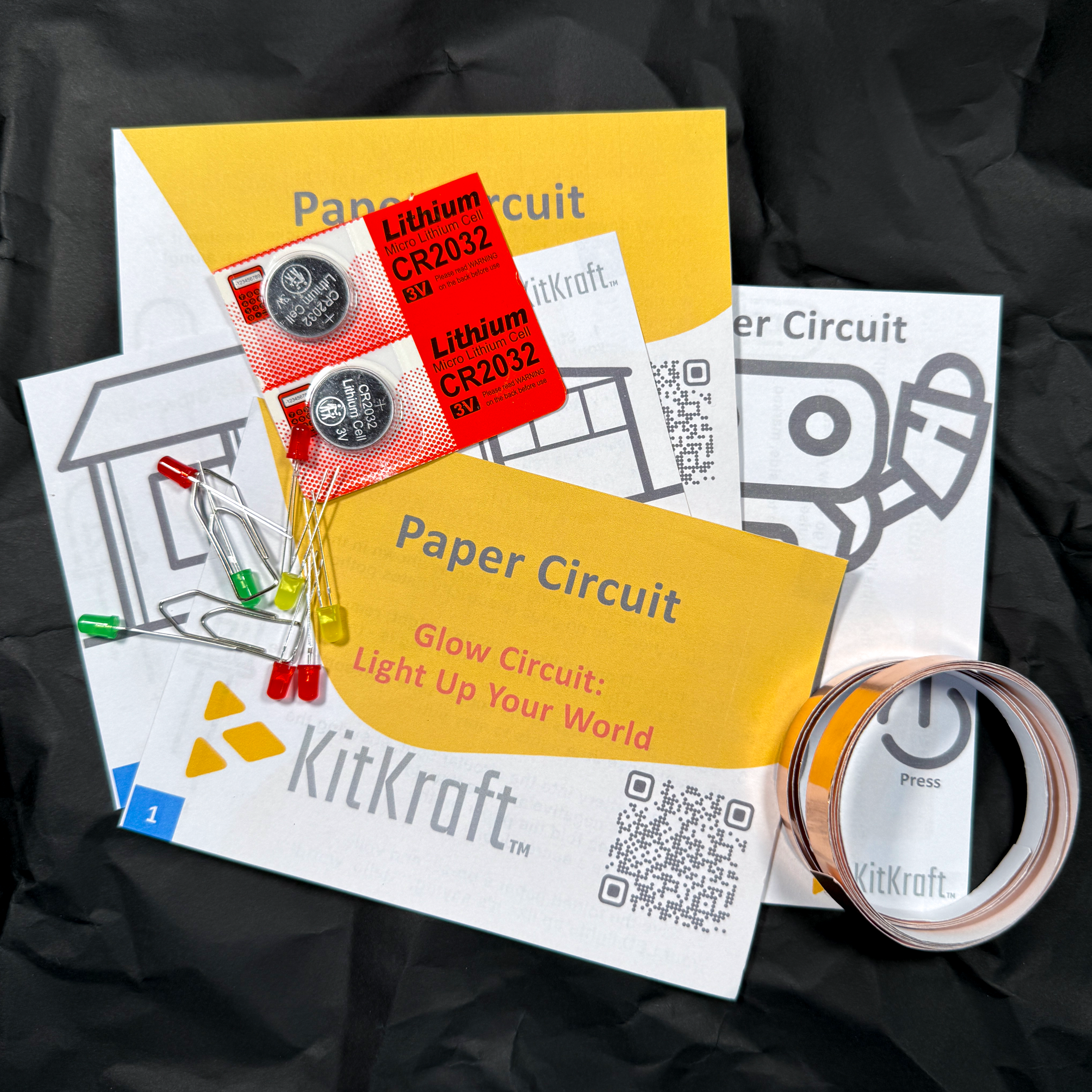 Paper Circuit Beginners Kit | Create, Color & Light Up Circuits | Fun STEM Learning | Free Shipping